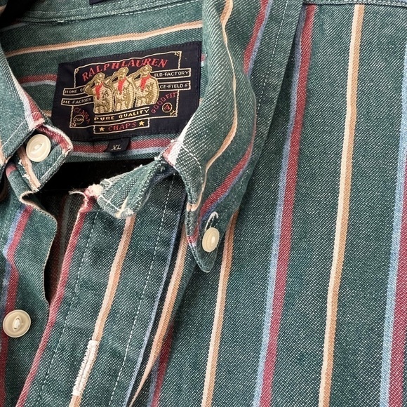 Vintage Ralph Lauren Country Cotton Oversized Casual Button Down / XLarge - Picture 4 of 8